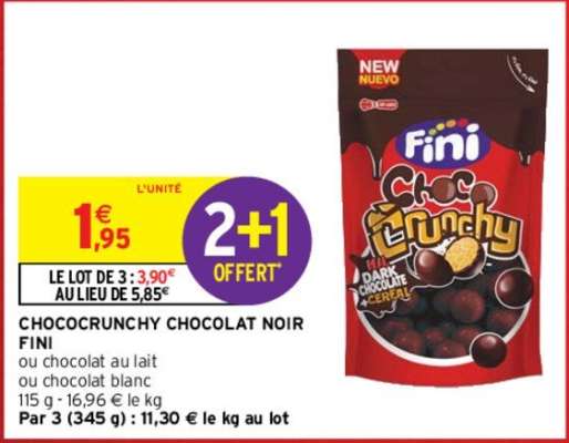 FINI CHOCOCRUNCHY CHOCOLAT NOIR