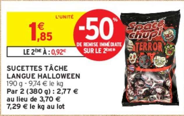 SUCETTES TÂCHE LANGUE HALLOWEEN