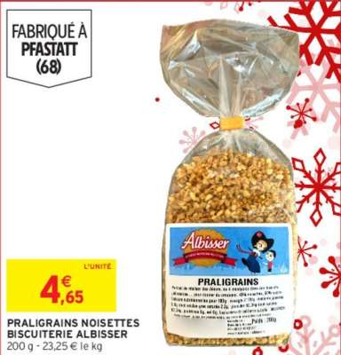 ALBISSER PRALIGRAINS NOISETTES
BISCUITERIE