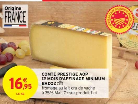 BADOZ COMTÉ PRESTIGE AOP 12 MOIS D'AFFINAGE MINIMUM