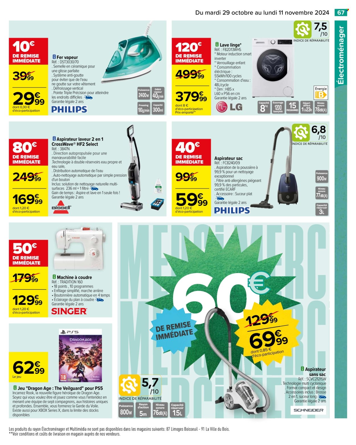 Catalogue Carrefour Hypermarchés - 29/10/2024 - 11/11/2024. Page 69