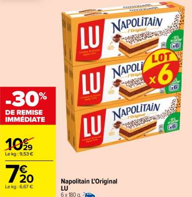 LU Napolitain L'Original - 6 x 180 g.