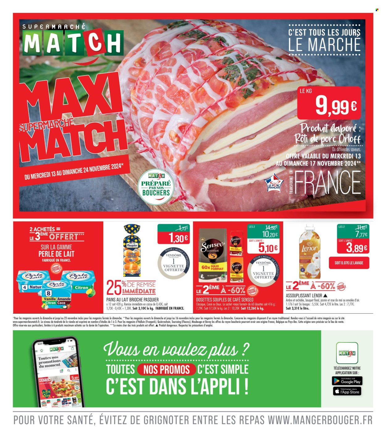 Catalogue Supermarché Match - 13/11/2024 - 24/11/2024. Page 1