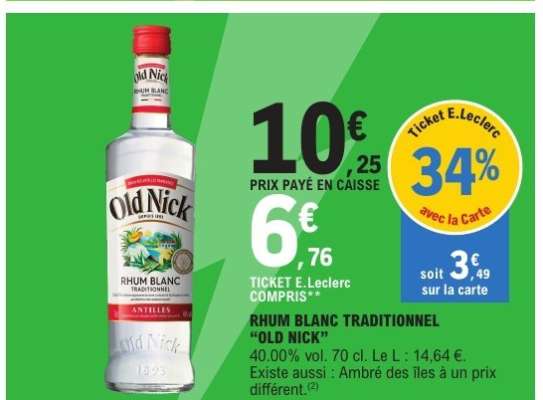 Old Nick Rhum Blanc