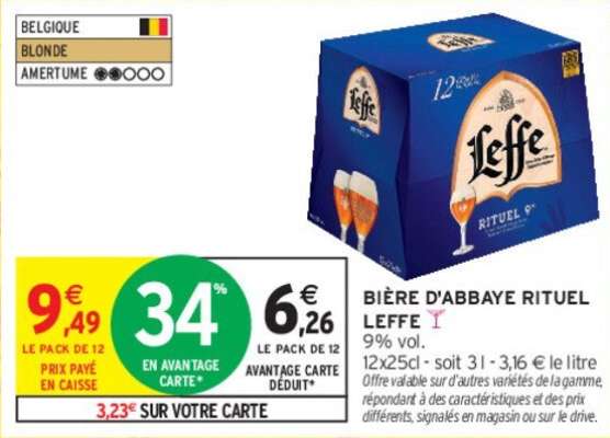 LEFFE BIÈRE D'ABBAYE RITUEL