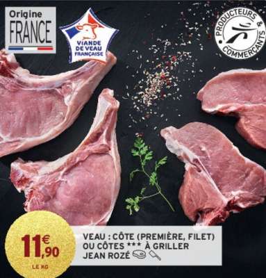 JEAN ROZÉ VEAU : CÔTE (PREMIÈRE, FILET) OU CÔTES *** À GRILLER