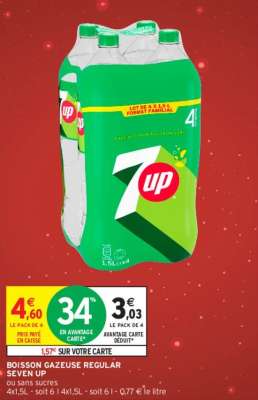 SEVEN UP BOISSON GAZEUSE REGULAR