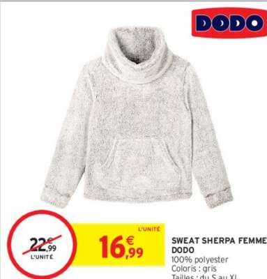 DODO SWEAT SHERPA FEMME