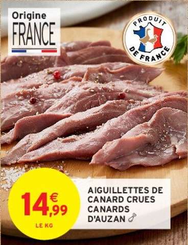 CANARDS D'AUZAN AIGUILLETTES DE CANARD CRUES