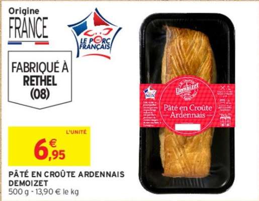 DEMOIZET PÂTÉ EN CROÛTE ARDENNAIS