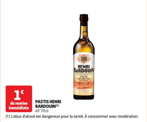 Pastis Henri Bardouin - 45° 70 cl