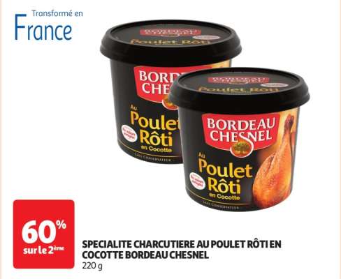 Specialite Charcutiere Au Poulet Rôti En Cocotte Bordeau Chesnel - 220 g