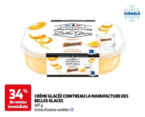 Crème Glacée Cointreau La Manufacture Des Belles Glaces - 487 g