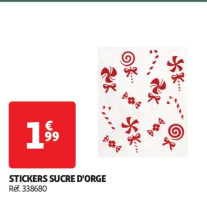 Stickers Sucre D'orge - Réf. 338680