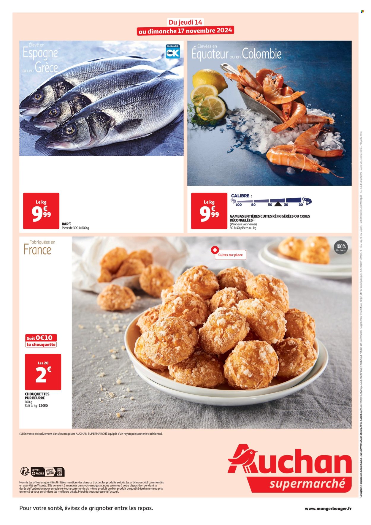 Catalogue Auchan - 14/11/2024 - 17/11/2024. Page 1