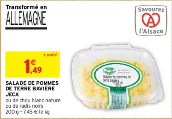 JECA SALADE  DE POMMES DE TERRE BAVIÈRE