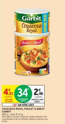 GARBIT COUSCOUS ROYAL POULET & BOEUF