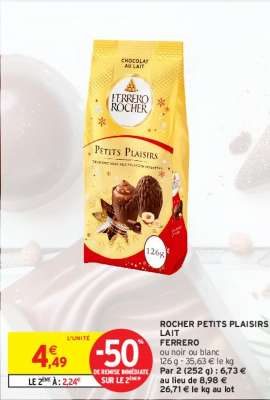 FERRERO ROCHER ROCHER PETITS PLAISIRS LAIT
FERRERO