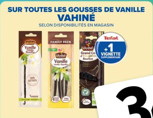 VAHINÉ SUR TOUTES LES GOUSSES DE VANILLE