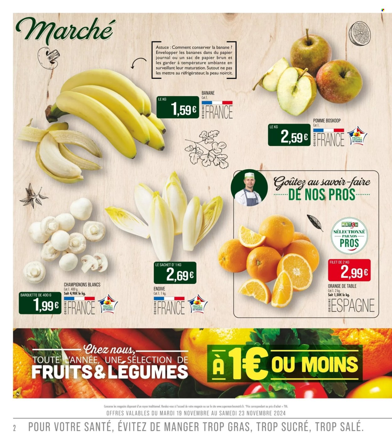 Catalogue Supermarché Match - 19/11/2024 - 01/12/2024. Page 1