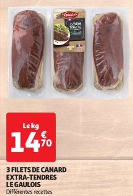 3 Filets De Canard Extra-Tendres Le Gaulois - Différentes recettes