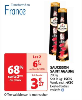 Saucisson Saint Agaune - 200 g