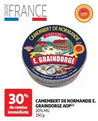 Camembert De Normandie E. Graindorge Aop - 20% MG
250 g