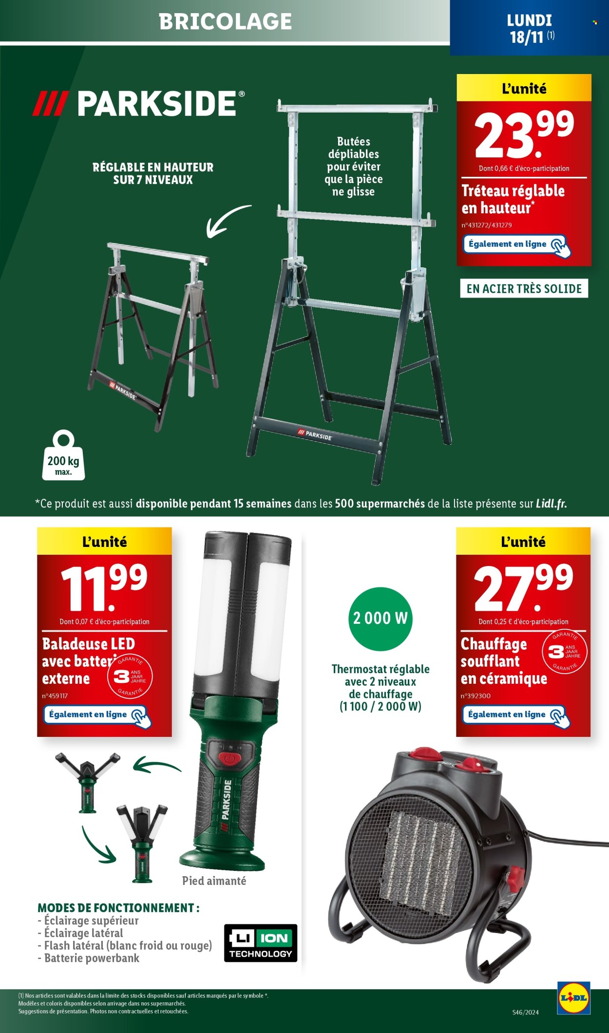 Catalogue Lidl - 18/11/2024 - 21/11/2024. Page 1