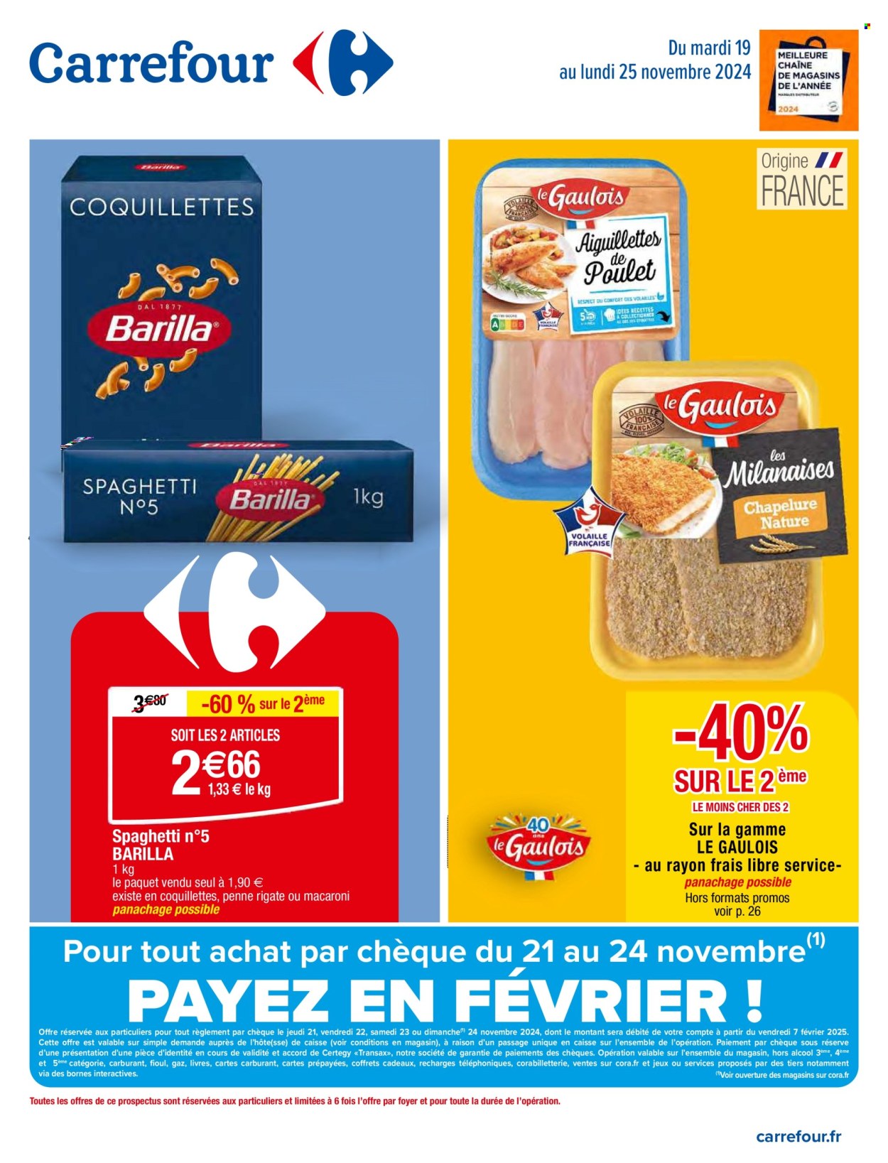 Catalogue Carrefour Hypermarchés - 19/11/2024 - 25/11/2024. Page 1