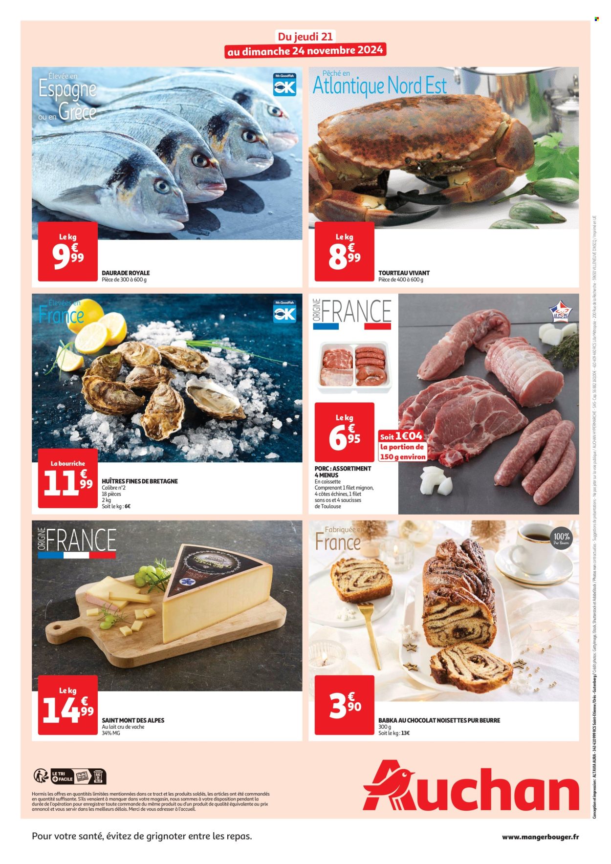 Catalogue Auchan - 21/11/2024 - 24/11/2024. Page 1