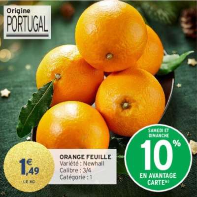 Orange feuille