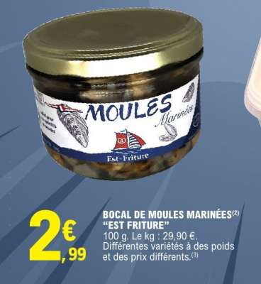 Bocal de moules marinées "Est Friture"