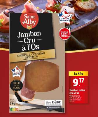 Saint Alby Jambon Cru à l'Os