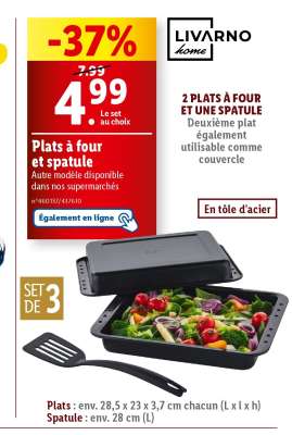 Plats à four et spatule