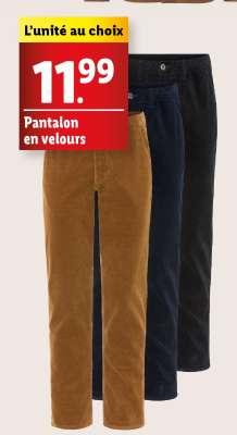 Pantalon en velours