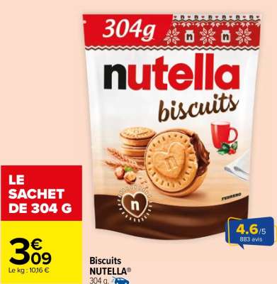 NUTELLA ® Biscuits - 304 g.