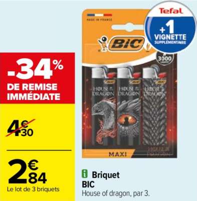 BIC Briquet - House of dragon, par 3.