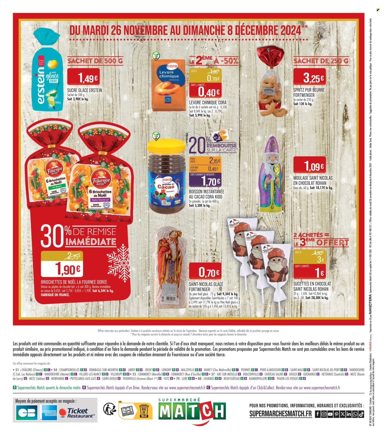 Catalogue Supermarché Match - 26/11/2024 - 08/12/2024. Page 1