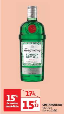 Gin Tanqueray - 43.1° 70 cl