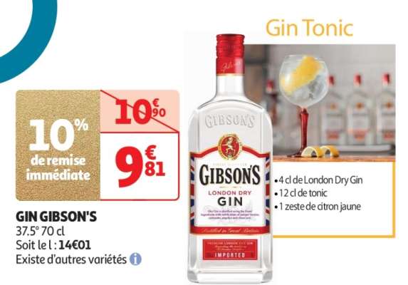 Gin Gibson's* - 37.5° 70 cl