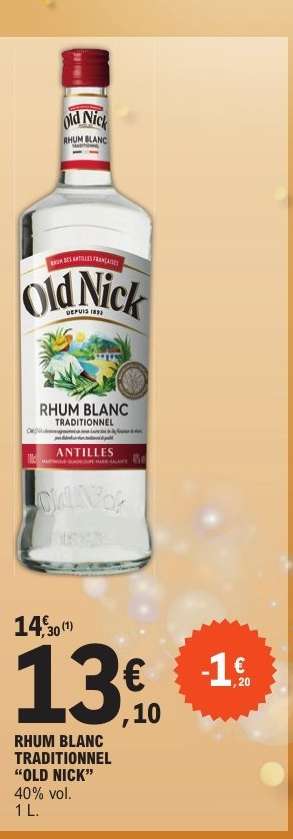 OLD NICK RHUM BLANC TRADITIONNEL