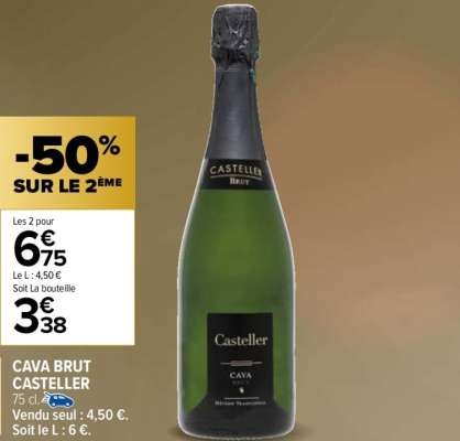 CASTELLER Cava brut - 75 cl.