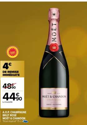 MOËT & CHANDON A.O.P. CHAMPAGNE BRUT ROSÉ - "Rosé Impérial" 75 cl.