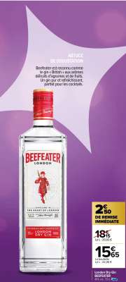 BEEFEATER London Dry Gin - 40% vol., 70 cl.