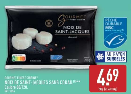 Noix de Saint-Jacques Sans Corail