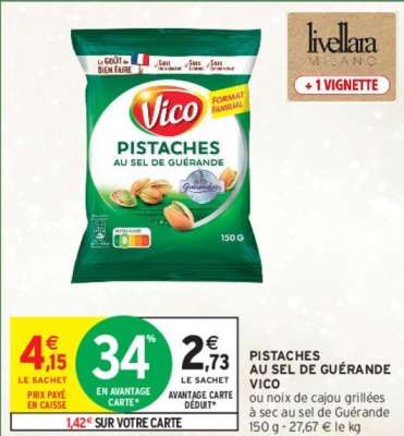 VICO PISTACHES AU SEL DE GUÉRANDE