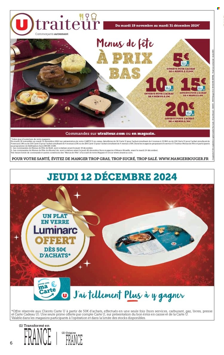 Catalogue SUPER U - 10/12/2024 - 24/12/2024. Page 1