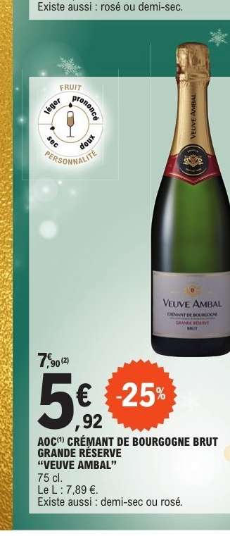 AOC Crémant de Bourgogne Brut Grande Réserve "Veuve Ambal"