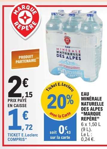 Eau Minérale Naturelle des Alpes 'Marque Repère'