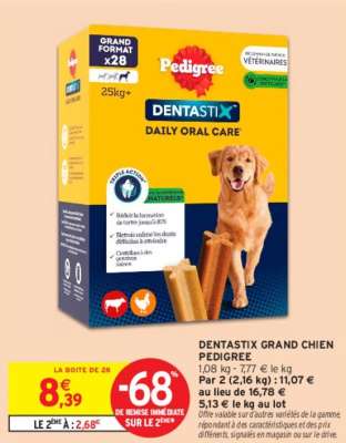 PEDIGREE DENTASTIX GRAND CHIEN